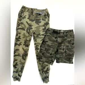 Boys Sz 6-7 Camo Pants and Shorts